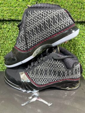 Jordan XX3 Stealth Black Basketball Shoes Silver White Stitched Detail